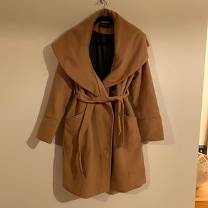 Mink Pink camel coat. Size medium